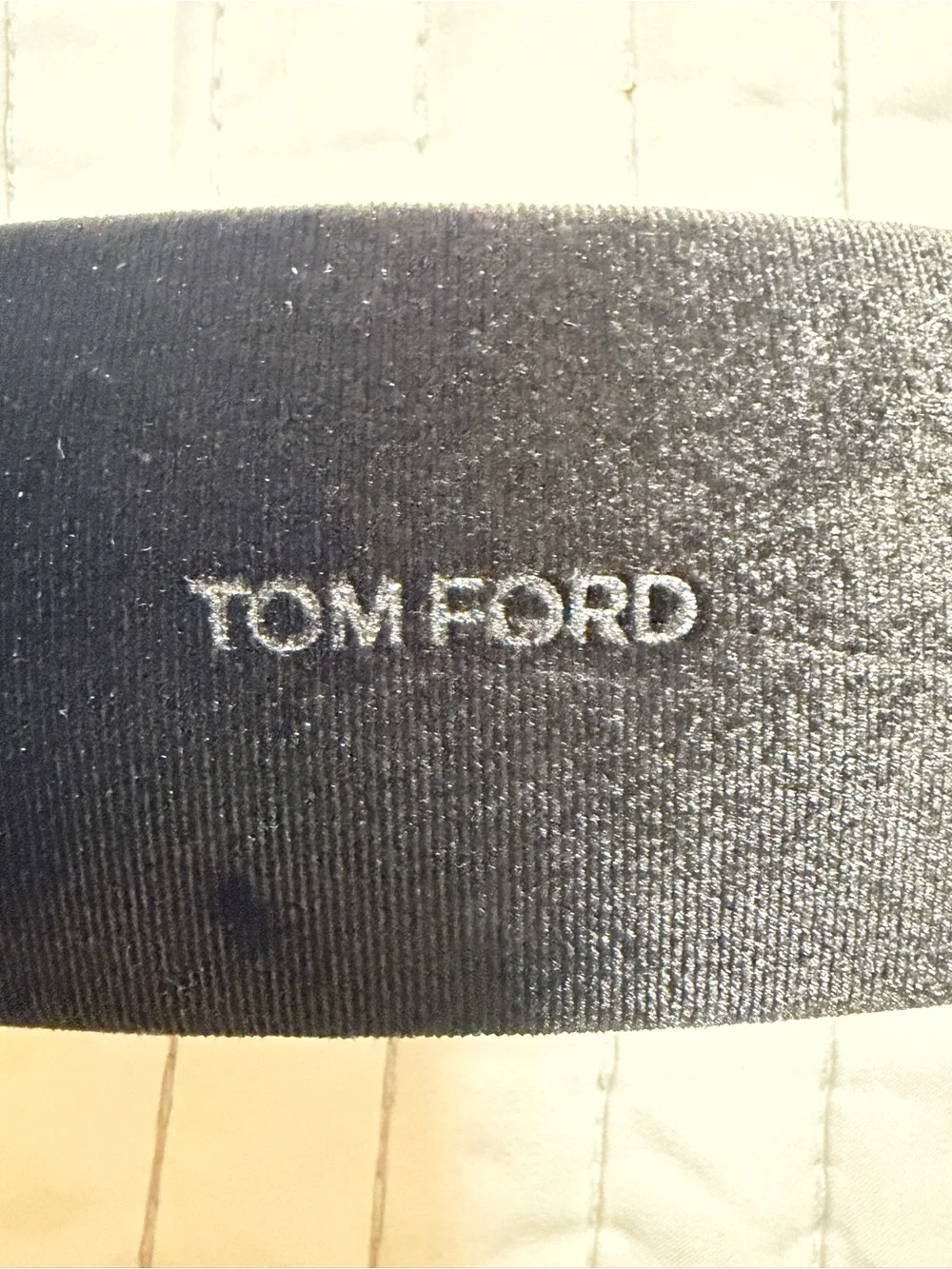 Tom Ford Black Velvet Hard Sunglasses Eyeglasses Case Logo Case Only